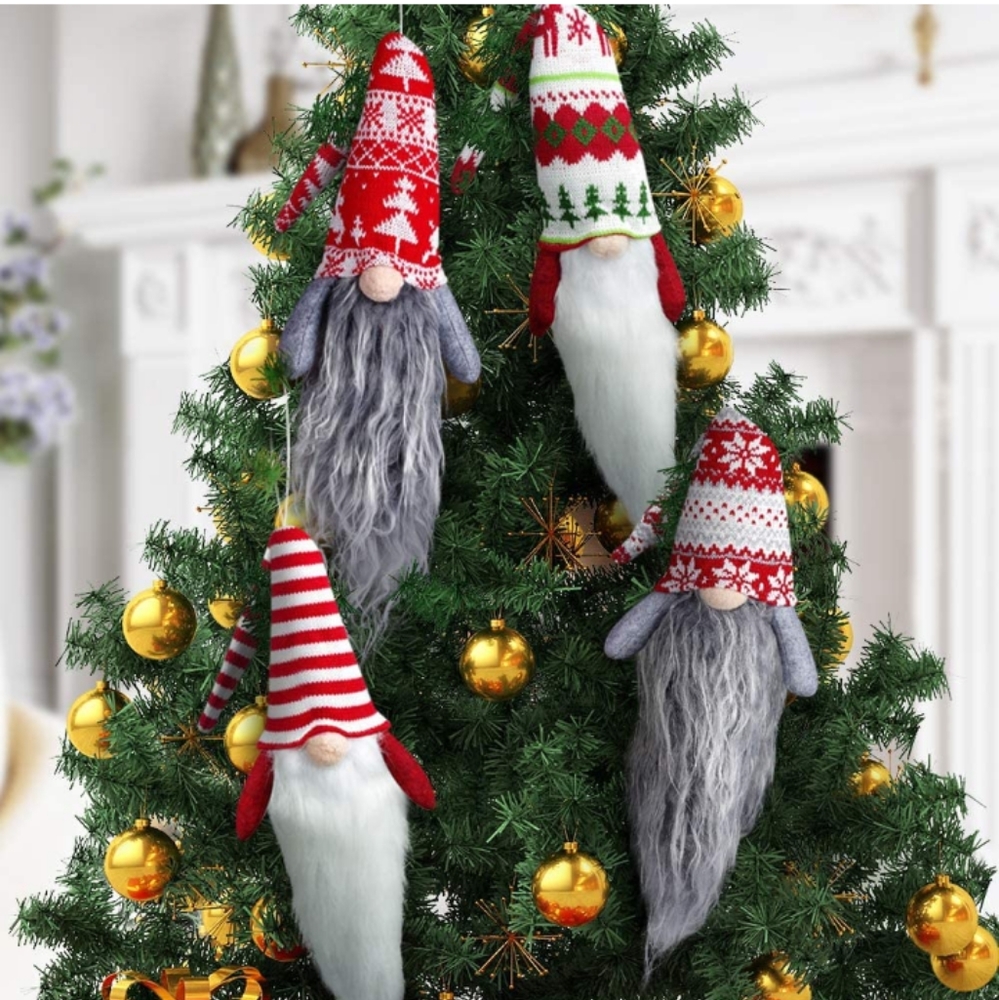 LURLIN Large Gnome Christmas Plush Ornaments, 4 Pack 21 inches